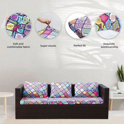 TROPICFLOW – Fundas de cojín tropicales para exteriores para sofás de patio