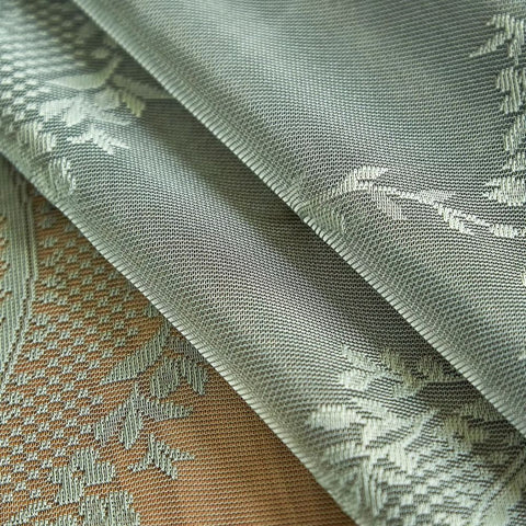 Mantel redondo Serena - Encaje floral transparente, lavable a máquina