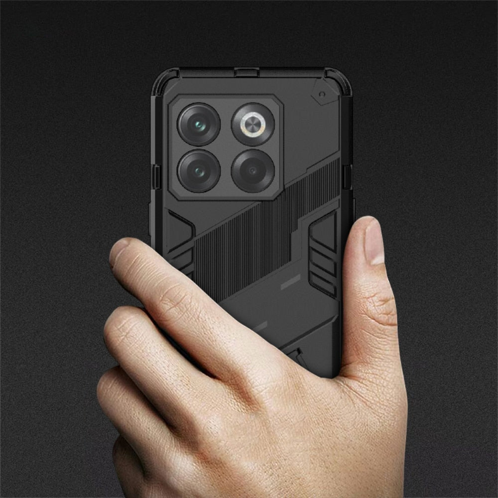 Reinforced Phone Case with Built-In Stand for OnePlus 15 13 12 11 10 Nord – Drop Protection Kickstand Cover Heavy Duty Shield