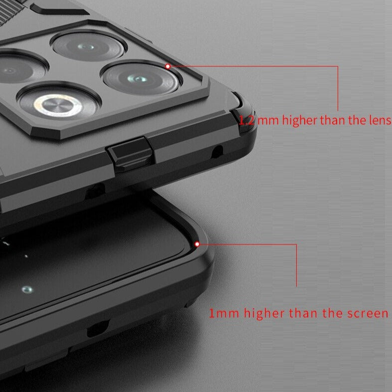 Reinforced Phone Case with Built-In Stand for OnePlus 15 13 12 11 10 Nord – Drop Protection Kickstand Cover Heavy Duty Shield