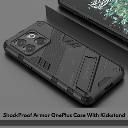 Reinforced Phone Case with Built-In Stand for OnePlus 15 13 12 11 10 Nord – Drop Protection Kickstand Cover Heavy Duty Shield