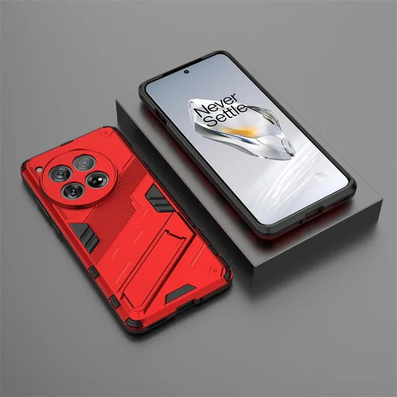 Reinforced Phone Case with Built-In Stand for OnePlus 15 13 12 11 10 Nord – Drop Protection Kickstand Cover Heavy Duty Shield