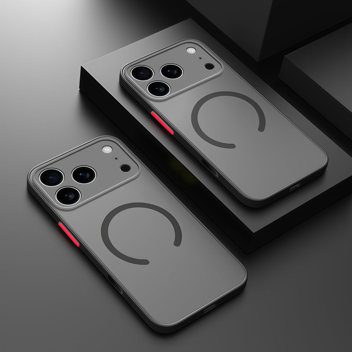 Magnetic Silicone iPhone Case with Raised Edge Protection & Wireless Charging – All Models 12 to 17