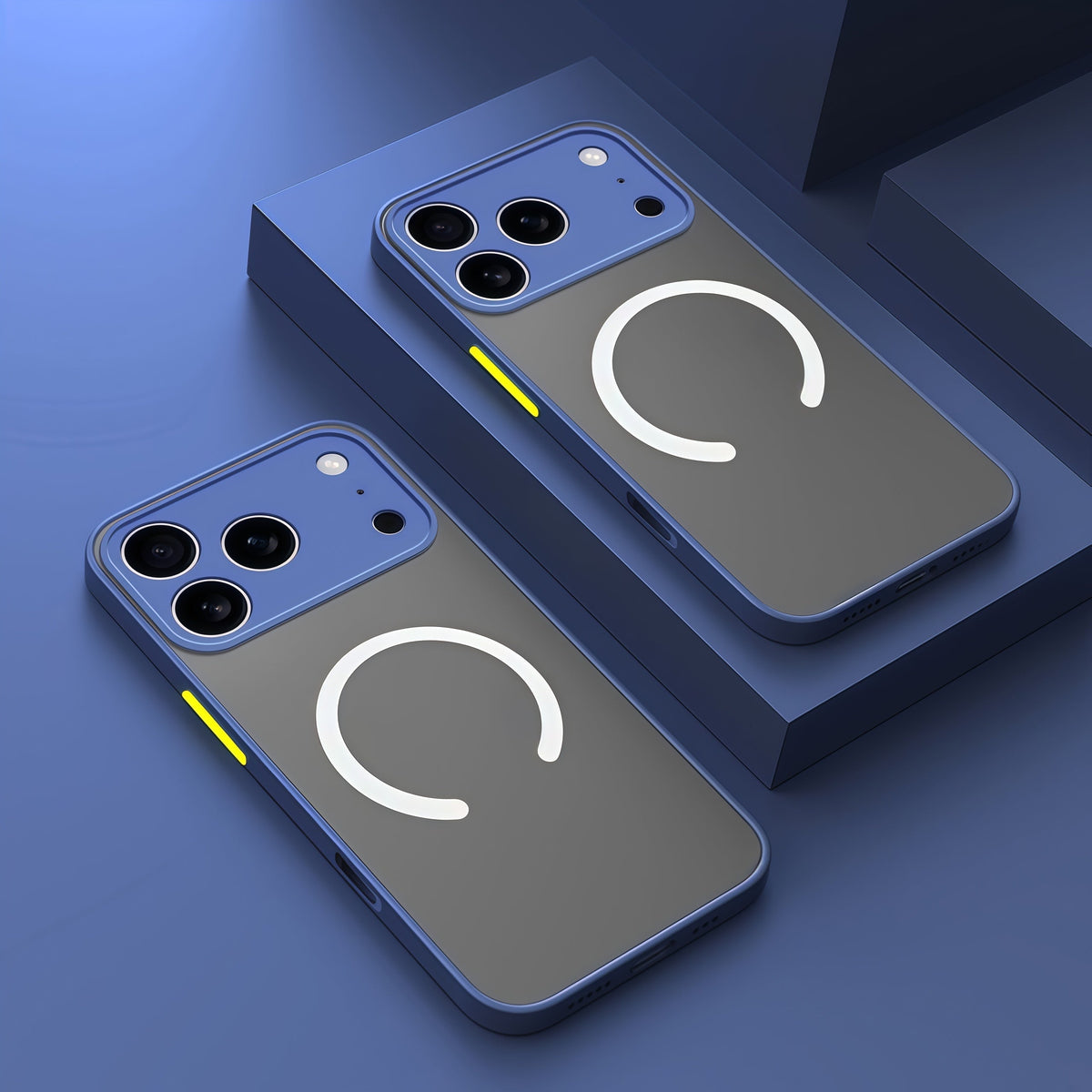 Magnetic Silicone iPhone Case with Raised Edge Protection & Wireless Charging – All Models 12 to 17