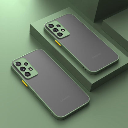 Protective Silicone Case for Samsung Galaxy S21-S26 Series – Anti-Fingerprint Matte Finish with Raised Edges – Compatible with S21, S22
