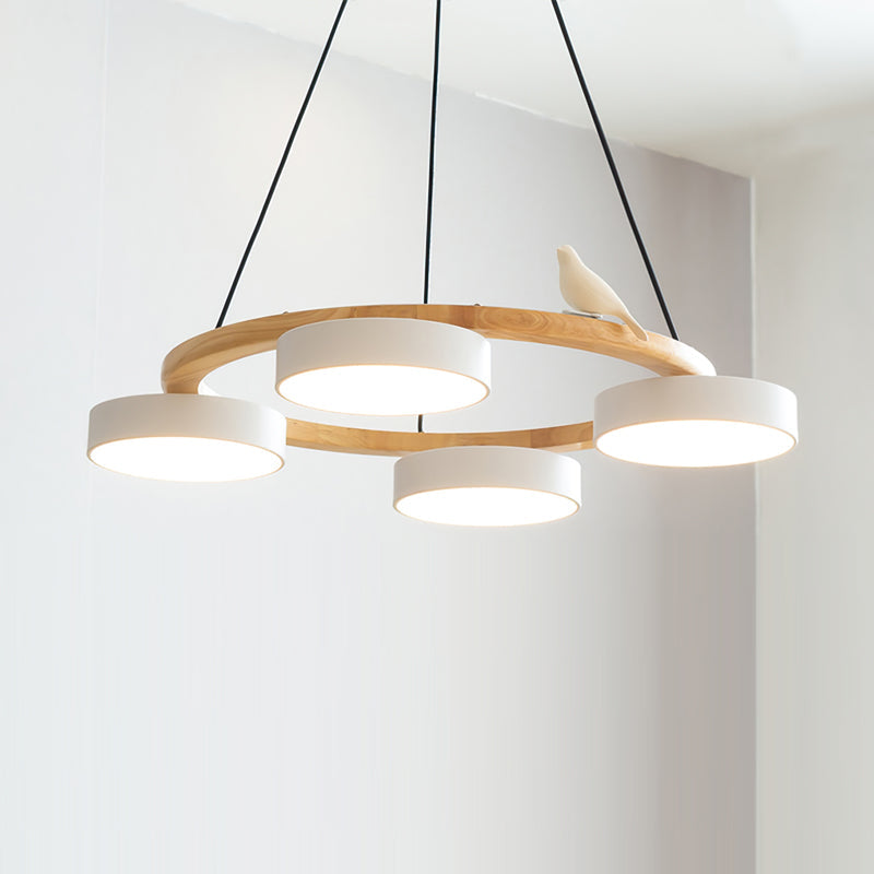 SiennaBird | Elegant Gold Modern Round Dining Room Chandelier