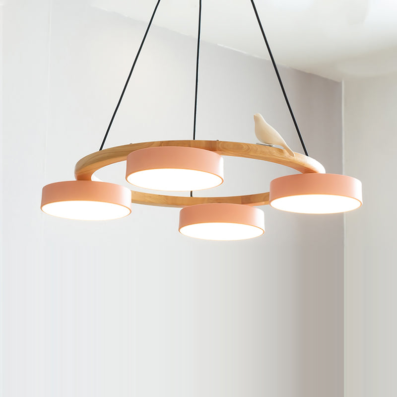 SiennaBird | Elegant Gold Modern Round Dining Room Chandelier