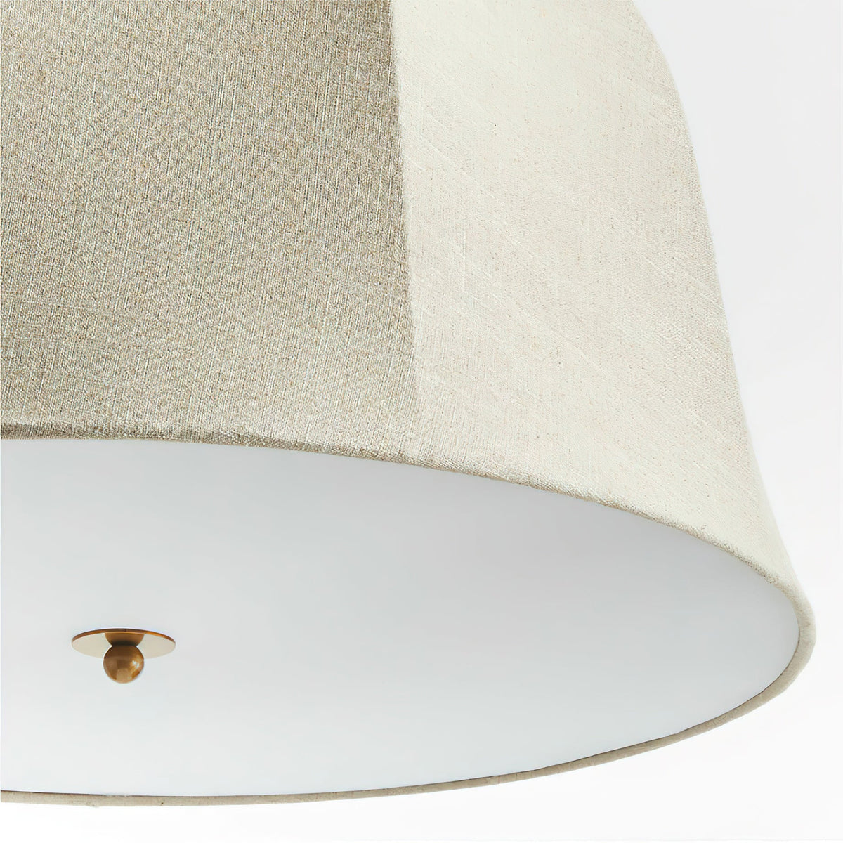 Fabric Drum Shade Ceiling Fixture 15 in Gold Metal Frame Height-Adjustable Drop Light for Dining Spaces Bedchambers Entryways Modern Farmhou
