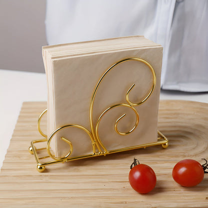 Sienna Napkin Holder for Table - Premium Iron, Space-Saving Design