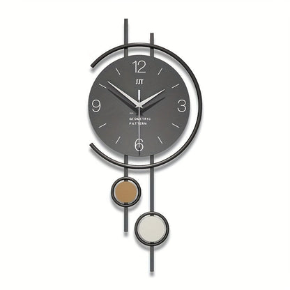 Wall Clocks for Living Room Decor, Silent Wall Clock with Large Easy Read Numbers, Modern Wall Clock with Iron Frame