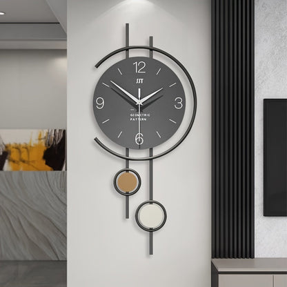 Wall Clocks for Living Room Decor, Silent Wall Clock with Large Easy Read Numbers, Modern Wall Clock with Iron Frame