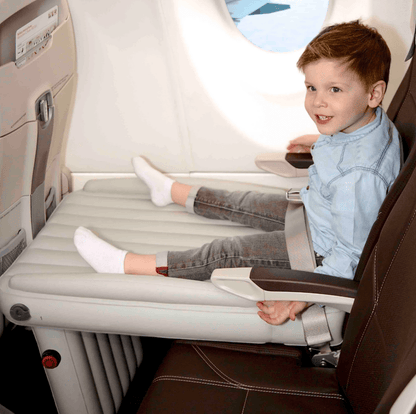 Travel Bed for Toddlers, Inflatable Airplane Bed with Soft Surface, Portable Airplane Seat Bed for Kids Flights