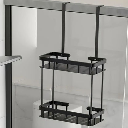 Sleek Shower Caddy - Stainless Steel, Space-Saving Organizer