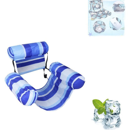 Sloosh Tropic-Ease Chair | Inflatable Pool Float with Adjustable Backrest | Lightweight Water Lounger for Ultimate Relaxation