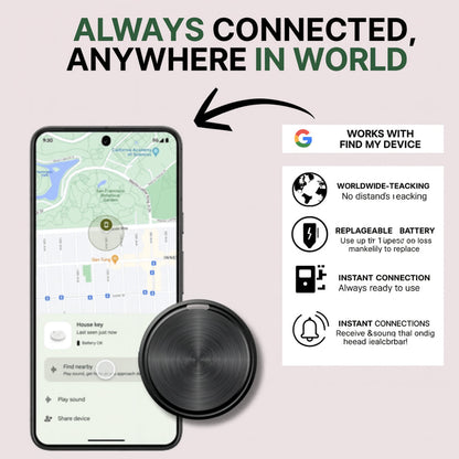 Smart Tracker Locator | Bluetooth Device for Keys & Pets with Real-Time Alerts | Compact Design for Easy Tracking