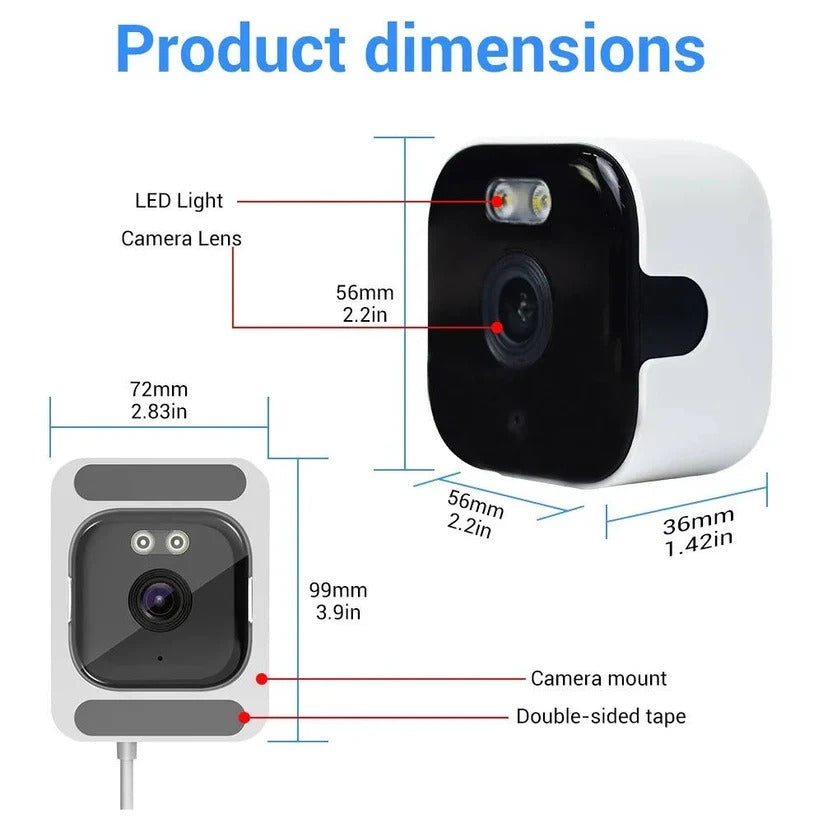 Smart Window Camera | 2K Surveillance with Enhanced Night Vision | Real-Time Alerts for Home Security