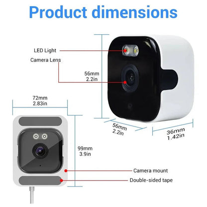 Smart Window Camera | 2K Surveillance with Enhanced Night Vision | Real-Time Alerts for Home Security