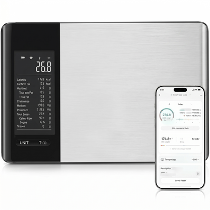 Food Scales Digital Kitchen Scale with Nutritional Calculator App for Weight Loss, Gram Scale for Macro Tracking