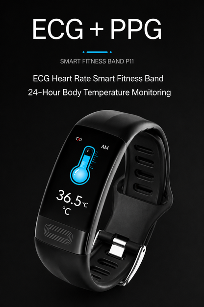 Reloj inteligente de monitoreo de salud con ECG, presión arterial y seguimiento del sueño