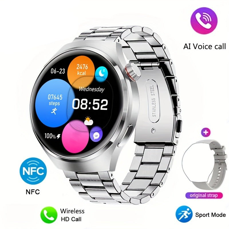 Reloj inteligente NFC para hombre | Control de la salud | Resistente al agua