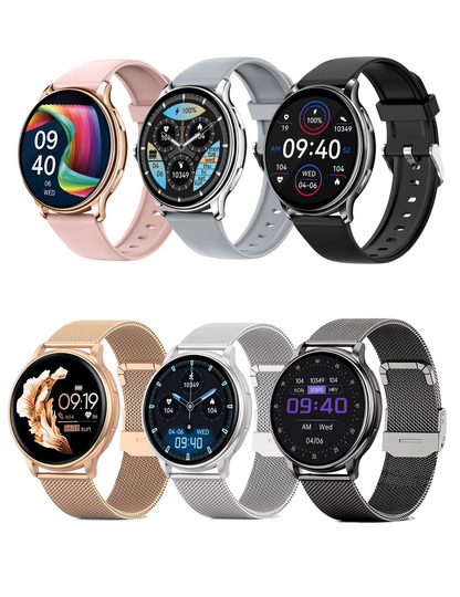 Health Tracking Smartwatch with Heart Rate Monitor, Blood Pressure & Sleep Analysis for Daily Fitness & Wellness