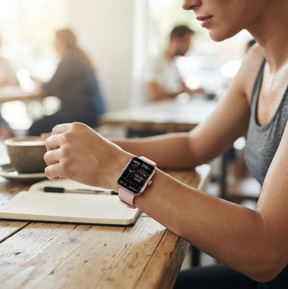 HealthTrack | Reloj inteligente con monitoreo de glucosa en sangre no invasivo | Diseño elegante para la gestión de la salud y el fitness
