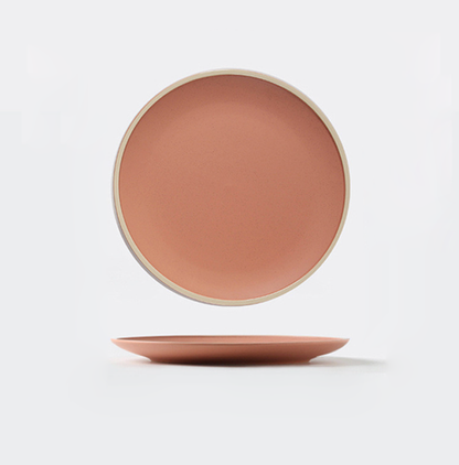 Soho Ceramic Dinner Plates in Pastel Tones with Sesame Dot Pattern – Elegant Stoneware for Everyday Dining