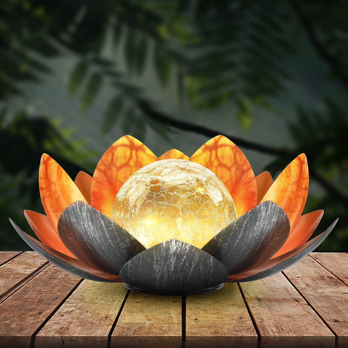 SerenityGlow – Solar Lotus Lantern for Charming Outdoor Spaces