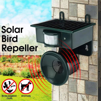 Solar Ultrasonic Wildlife Deterrent for Yards & Attics – Weatherproof Outdoor Pest Control Device for Bats, Rodents & Small Animals
