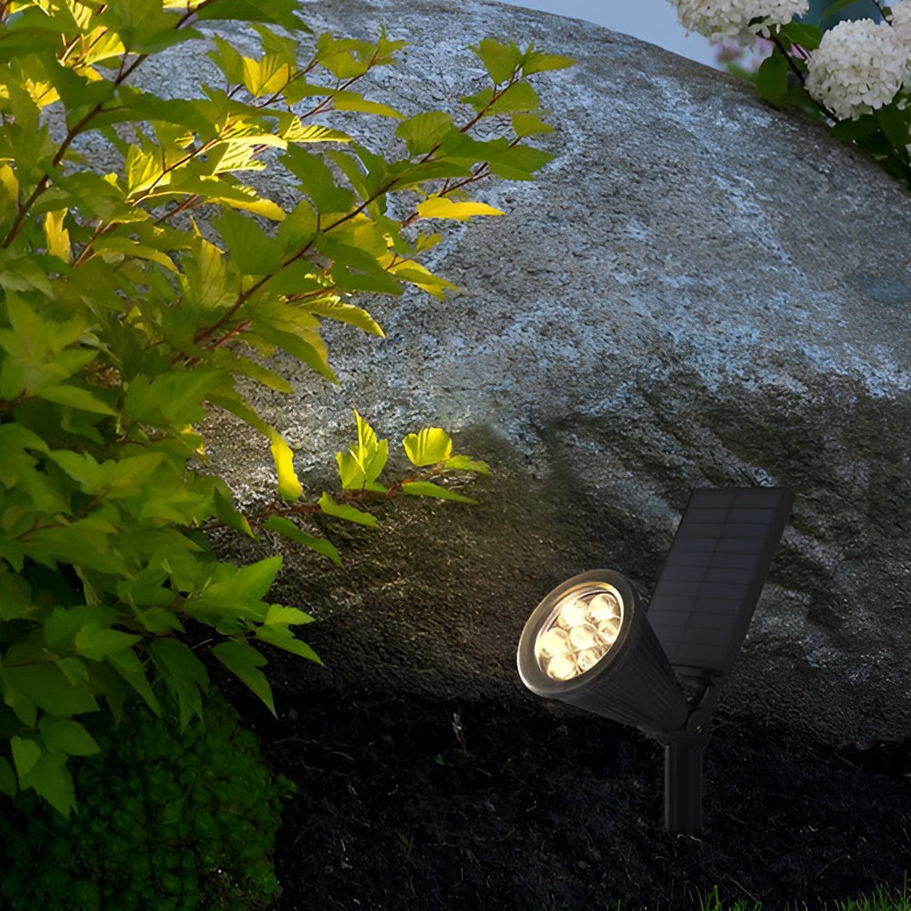 Solar Powered Waterproof Spotlights – Modern Landscape Accent Lights