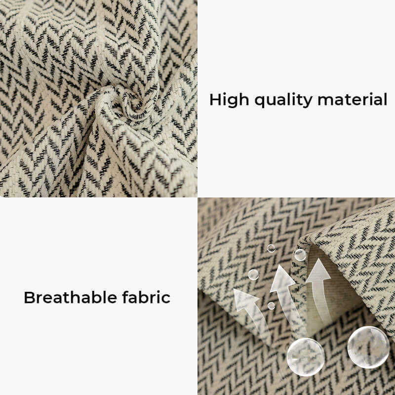 Textured Herringbone Furniture Throw for Sofa Chair Armrest Protection Plush Anti-Slip Sectional Cover for Living Room Bedroom Pet-Friendly