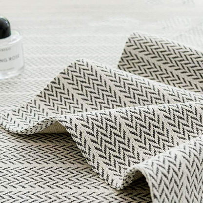 Textured Herringbone Furniture Throw for Sofa Chair Armrest Protection Plush Anti-Slip Sectional Cover for Living Room Bedroom Pet-Friendly