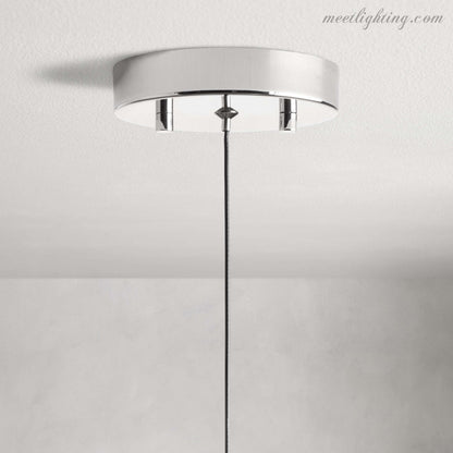 Seeded Glass Teardrop Pendant Light Dimmable LED for Kitchen Island Dining Room Entryway Adjustable Cord Vaulted Ceiling Compatible