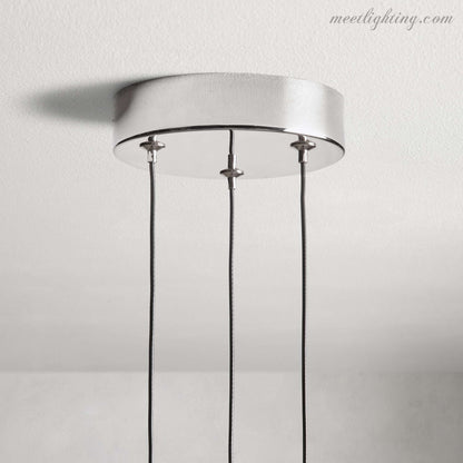 Seeded Glass Teardrop Pendant Light Dimmable LED for Kitchen Island Dining Room Entryway Adjustable Cord Vaulted Ceiling Compatible