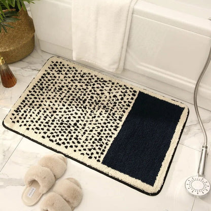 Soren Bath Mat - Non-Slip, Absorbent Polyester Acrylic, Nordic Design