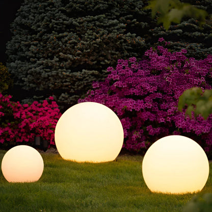 Rechargeable LED Sphere Light for Outdoor & Indoor Use – Cordless Color-Changing Globe Lamp for Patio, Yard, Deck & Events