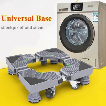Stabilova | Adjustable Roll Base for Appliances with Shock Absorption | Height Adjustable & Lockable Wheels for Easy Mobility