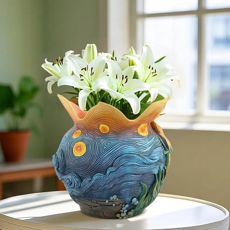 Starry Bloom™ – Van Gogh Vase