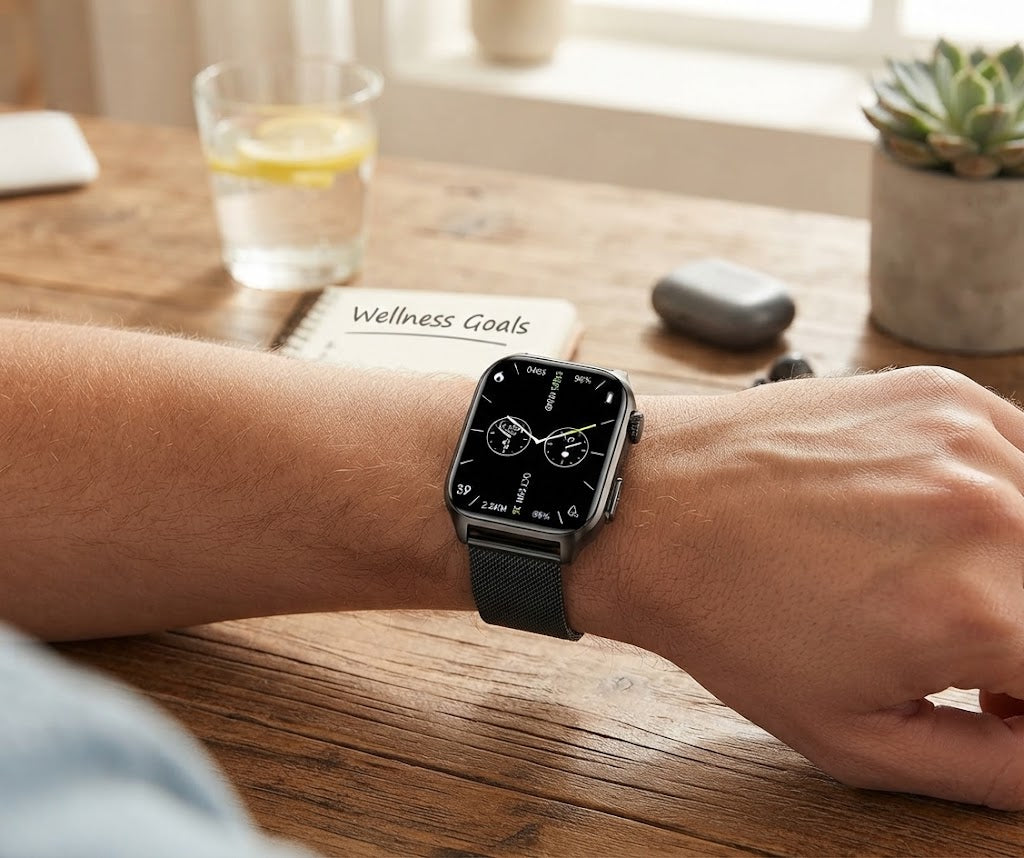 Monitor de bienestar | Reloj inteligente con seguimiento de actividad, análisis del sueño y funciones de bienestar diario