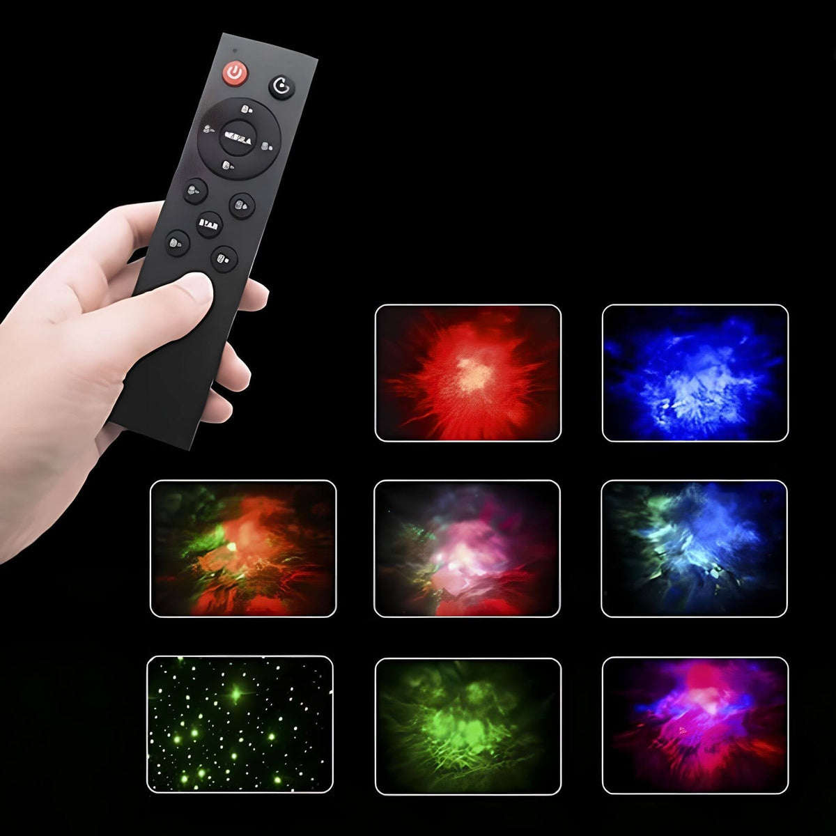 Space Explorer LED Projector Night Light with Nebula & Constellation Effects for Kids' Rooms & Bedrooms