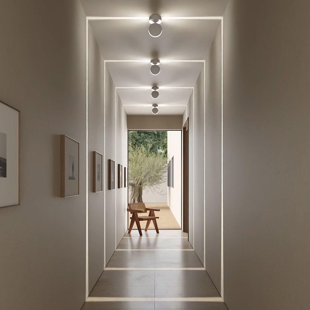 Adjustable LED Wall Sconce with Rotating Head for Bedroom, Hallway & Living Room | Matte White Aluminum Fixture | Warm White Accent Light