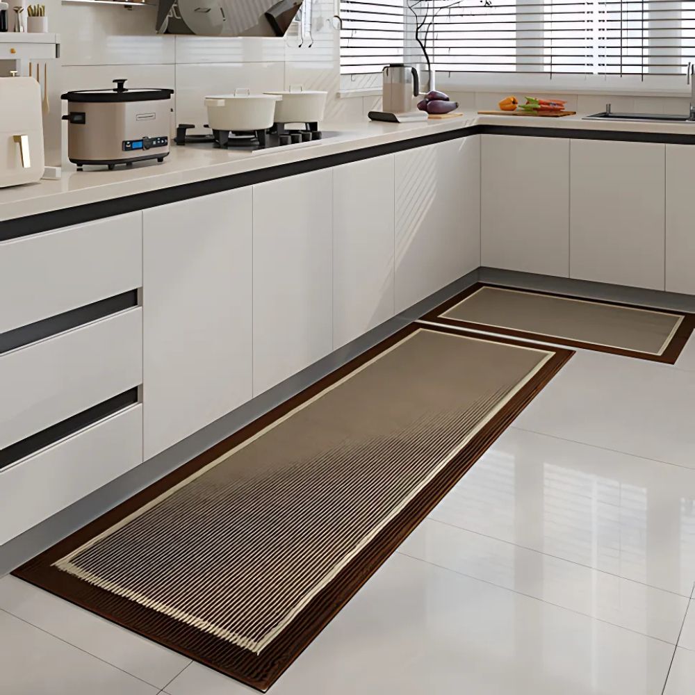 Anti-Fatigue Kitchen Runner Rug with Non-Slip Backing – Cushioned Floor Mat for Cooking & Standing – Polypropylene Hallway Runner
