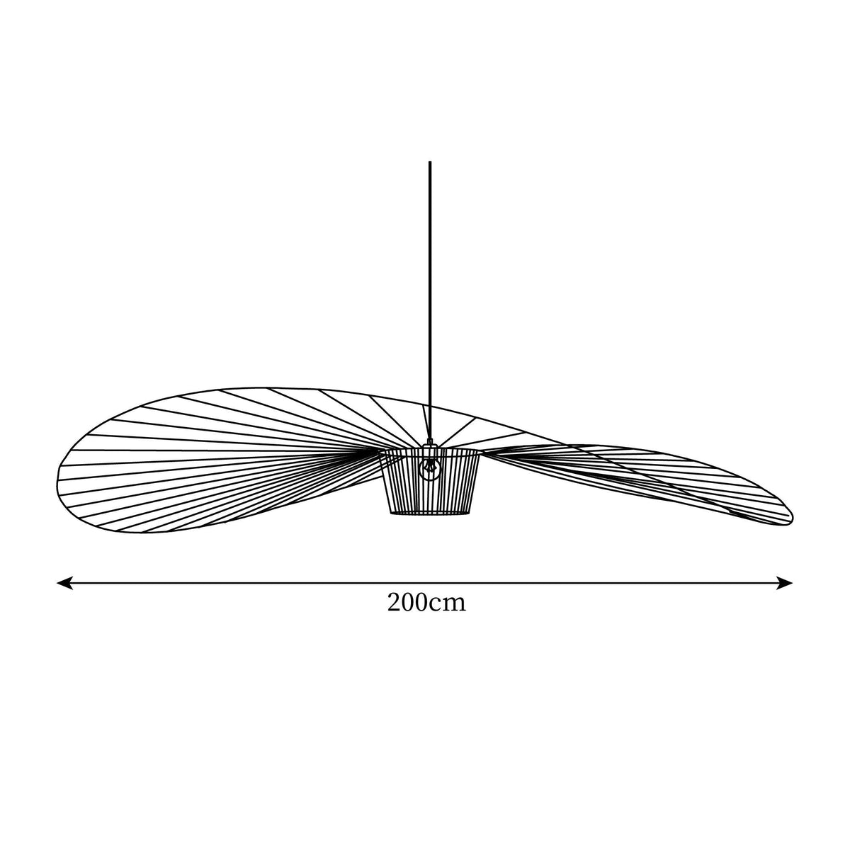 Oversized Woven Ceiling Fixture 47 in Black for Dining & Living Rooms Statement Lighting Above Tables Modern Handcrafted Fiber Shade