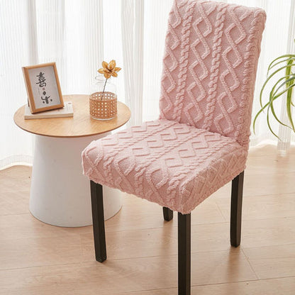 Chique Dining Chair Cover - Stretch Jacquard, Slipcover for Dining Room Chairs