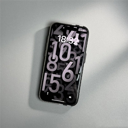 Carbon Fiber Textured Phone Case for iPhone 12-17 | Shock-Absorbing Protection with Raised Edges & Precise Cutouts