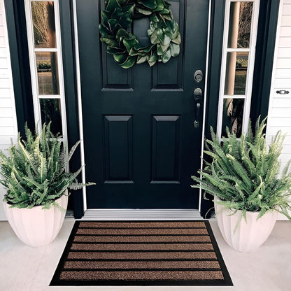 Strive Welcome Mat - Durable Rubber and Grass Fiber, Non-Slip