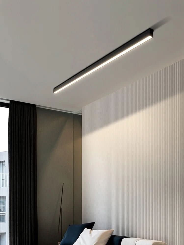 LED Flush Mount Fixture 24 Inch Aluminum Contemporary Overhead Light for Kitchen Dining Room Hallway Office Bedroom Energy-Saving Integrated