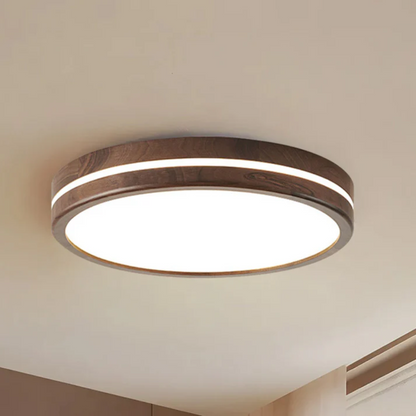 Stylish LED Ceiling Lamp with Wood Finish – Modern Lighting for Living Spaces