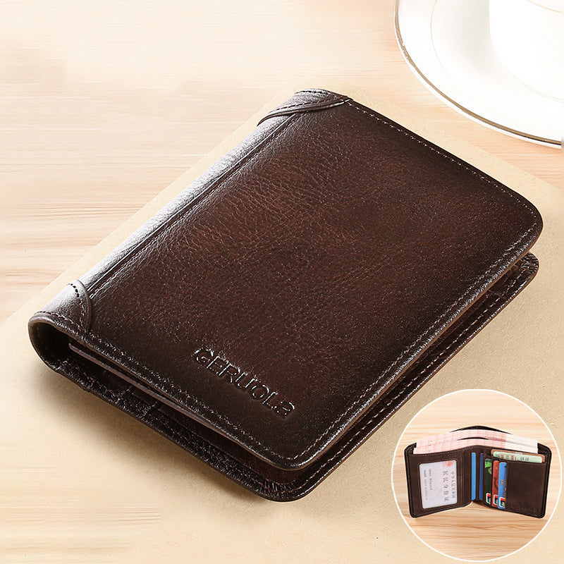 Ortekor Stylish Slim RFID Blocking Wallet for Men with Premium Leather Finish | Minimalist Design for Everyday Use