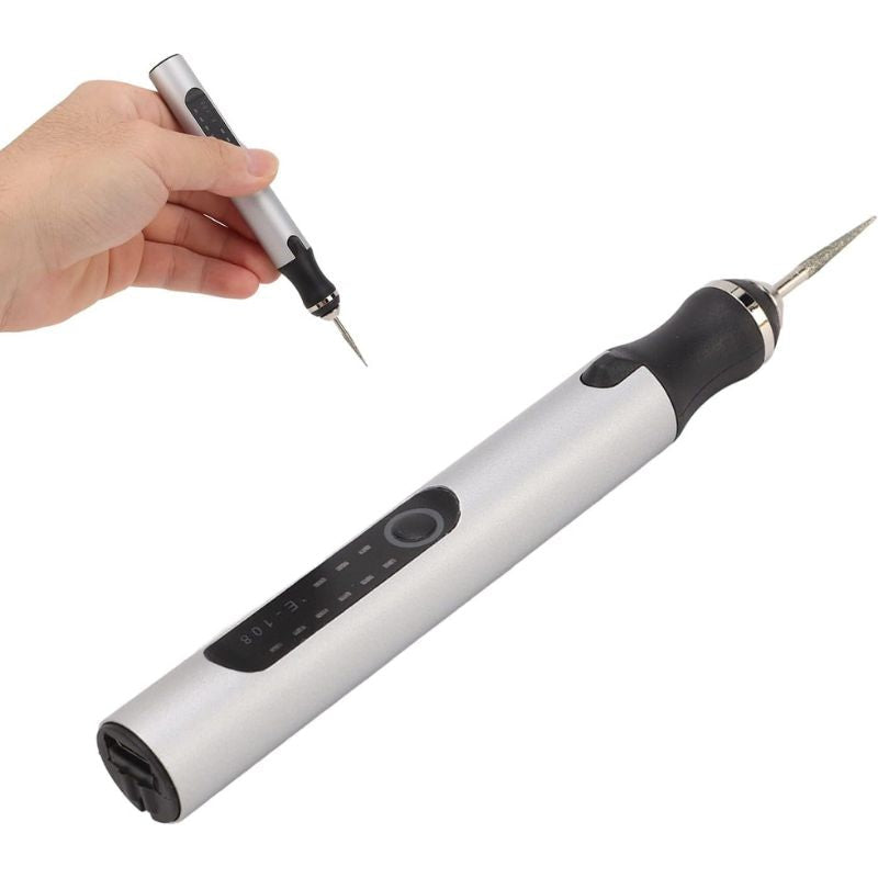 Cordless Rotary Engraver with 3-Speed LCD Control for Wood, Metal, Glass & DIY Craft Projects | Lightweight Precision Tool